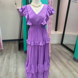 Lavender Ruffle Dress