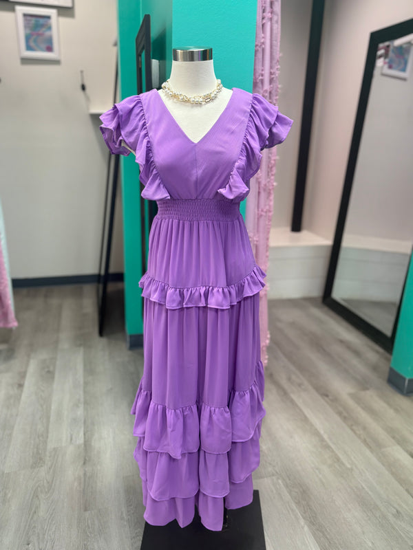 Lavender Ruffle Dress | ONLINE ONLY
