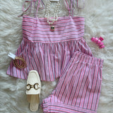 Pink Stripe Paradise Set