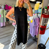 Dot Your Thing Cropped Denim Pants