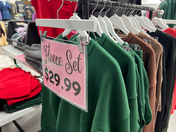 BLACK FRIDAY | Fleece Long Sleeve Sweatshirts & Shorts Set