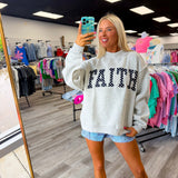 Faith Polka Dot Mock Neck Pullover