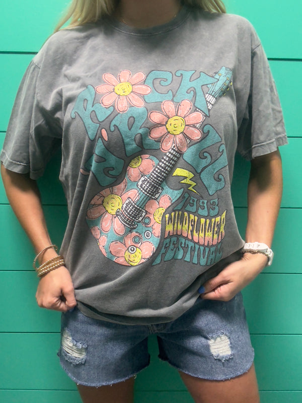 Rock N Roll Wildflower Graphic Tee