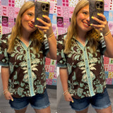 Whispering Willow Top | Chocolate