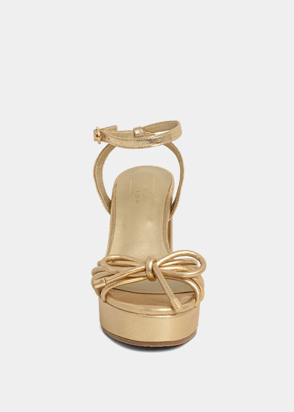 The Edith Gold Platform Sandal |  SHU SHOP