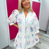 Petals & Lace Eyelet Dress