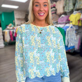 Blue Skies & Buttercups Pullover