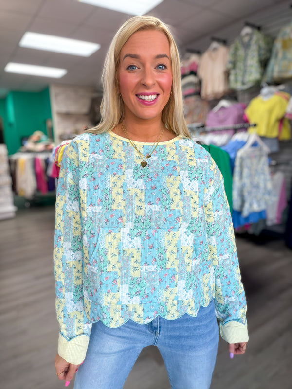 Blue Skies & Buttercups Pullover