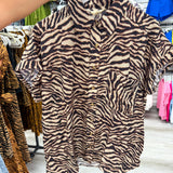 Tiger Button Up