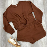 Savage Deals | Fleece Long Sleeve Sweatshirts & Shorts Set