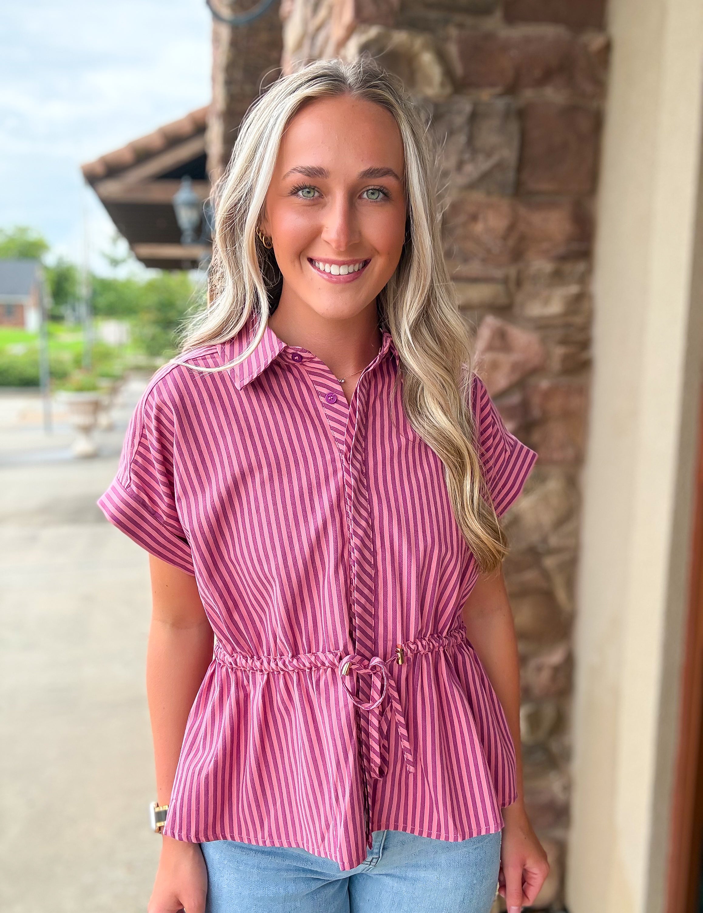 Uptown Stripe Top