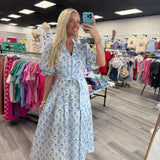 Blue Skies & Blooms Midi