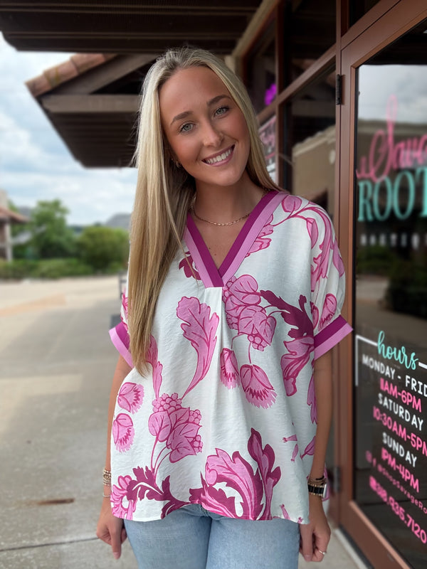 Off the Vine Top Pink