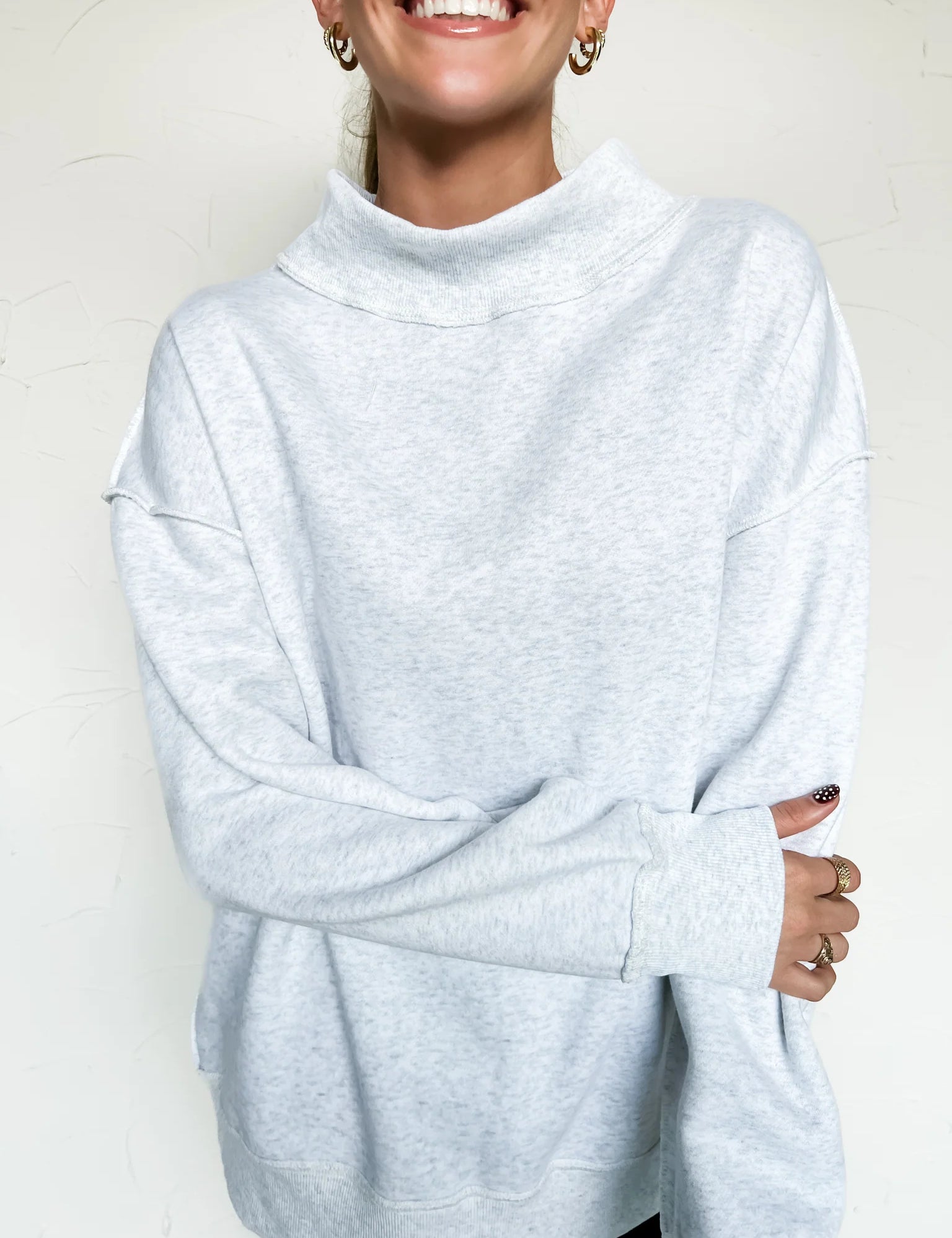 Color Me Comfy Mock Neck Sweatshirt