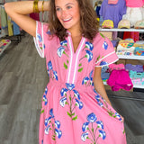 Bloom & Breeze Midi Dress | Pink