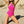 SOLID PINK HALTER NECK ONE PIECE SWIMSUIT