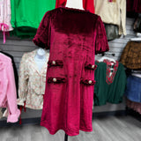 True Elegance Velvet Braid Dress