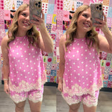 Pink Sugar Lace Set