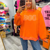 Boo Polka Dot Mockneck