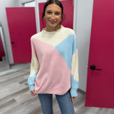 Pink Blue Sweater