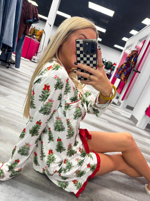 Under the Tree Ruffle Pajama Set