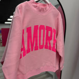 AMORE Reversible Mock Neck Sweatshirt