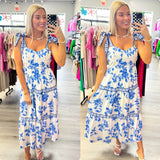 Chic Charm Dress Blue