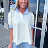 Straight Seaside Top Cream