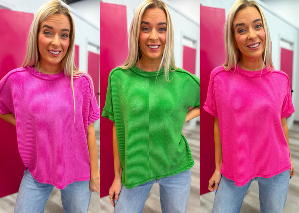 Bright Side Ribbed Top