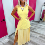 Golden Hour Grace Midi Dress