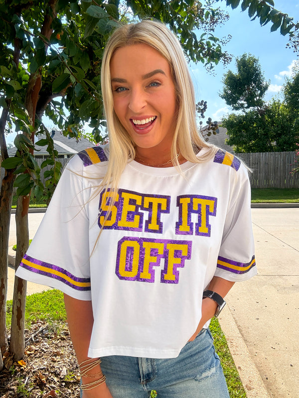 Louisiana Anthem Sequin Top