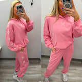 Bow Hoodie and Joggers Set