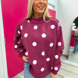 Praise God & Polka Dot Mock Neck