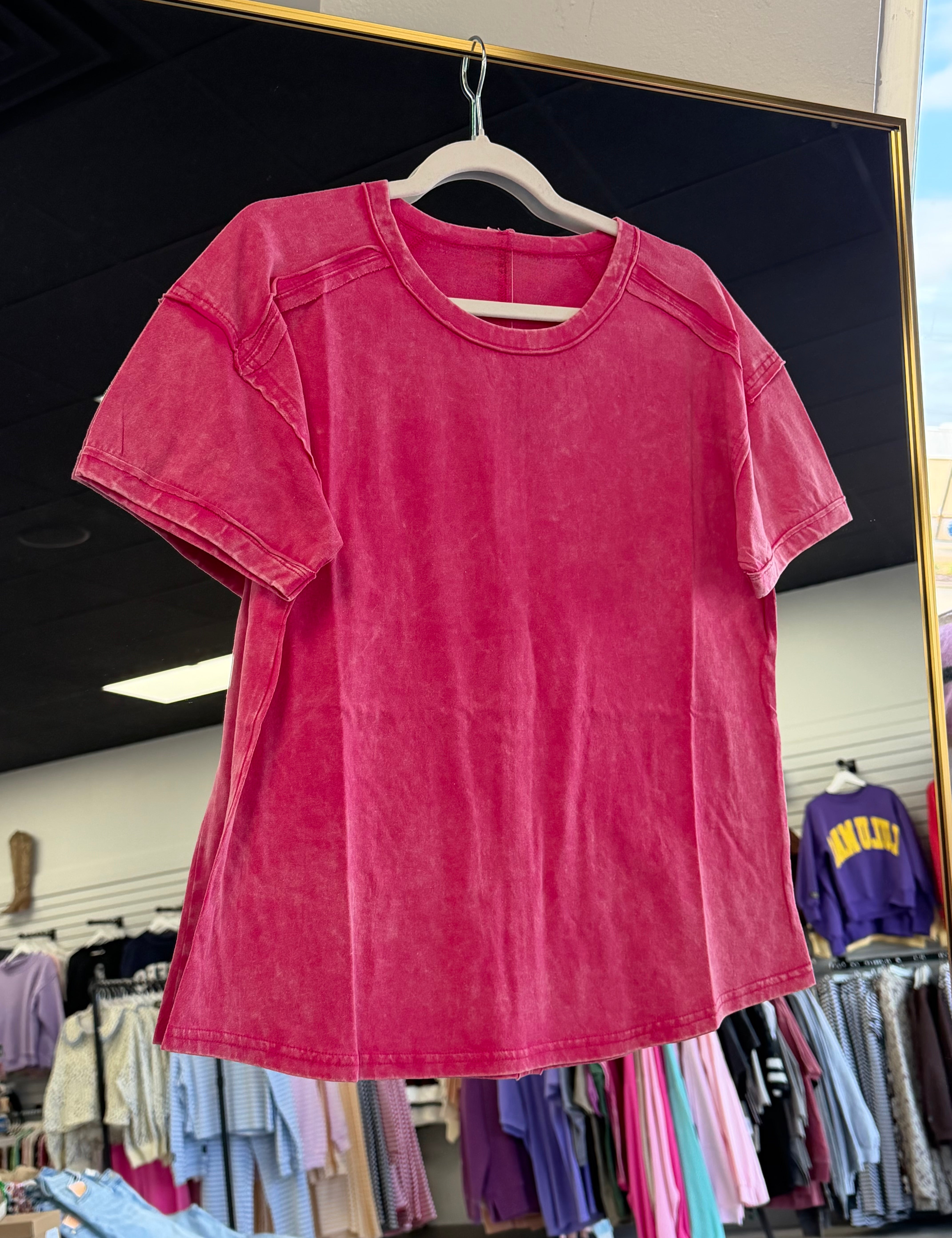 Your Best Basic Tee | Acid Wash with Seam Detail