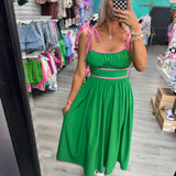 There for You Dress Pink & Green