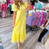 Sweet Escape Eyelete Mid Dress