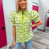 Lovely Bliss Chartreuse Top