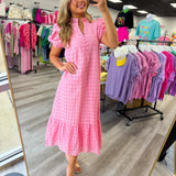 Sweet Escape Eyelete Mid Dress
