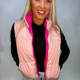 Two Sides to Every Story Reversable Puffer Vest