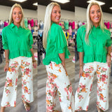 The Darling Days Ruffle Button Top