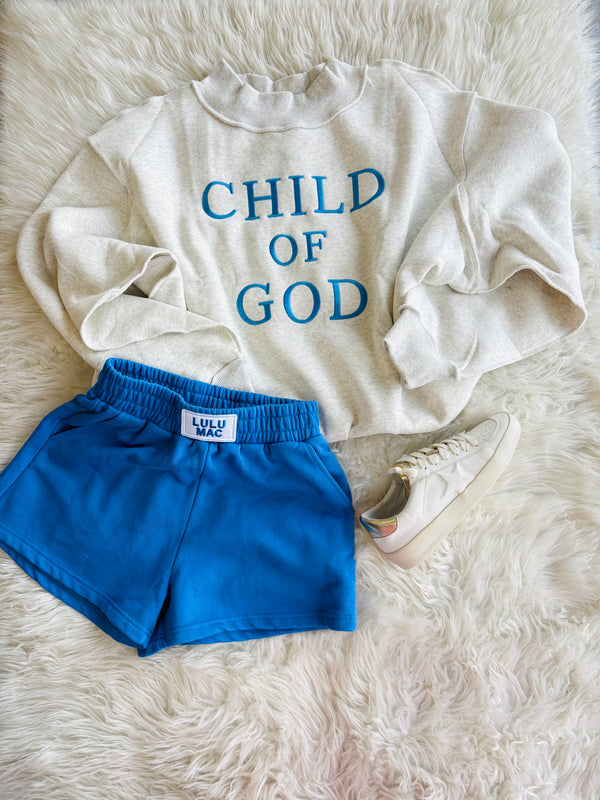 Child of God Embroidered Mock Neck