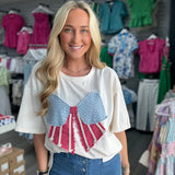 Bow July 4th Top