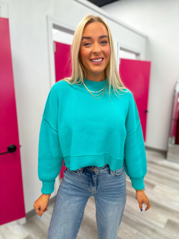 Aqua Perfection Sweater
