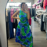 Tropic Like It's Hot Pleated Dress