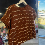 Between The Lines Scallop Sweater