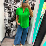 First Impression Blouse Green