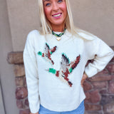 Flying Ducks Knit Sweater