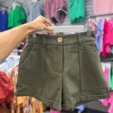 All Together Roll Up Hem Shorts