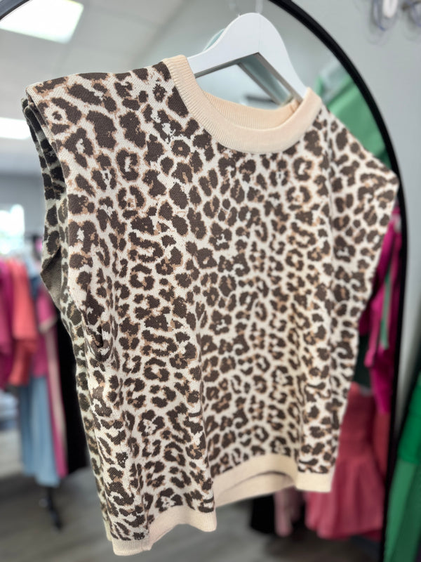 She's Been Spotted Short Sleeve Sweater