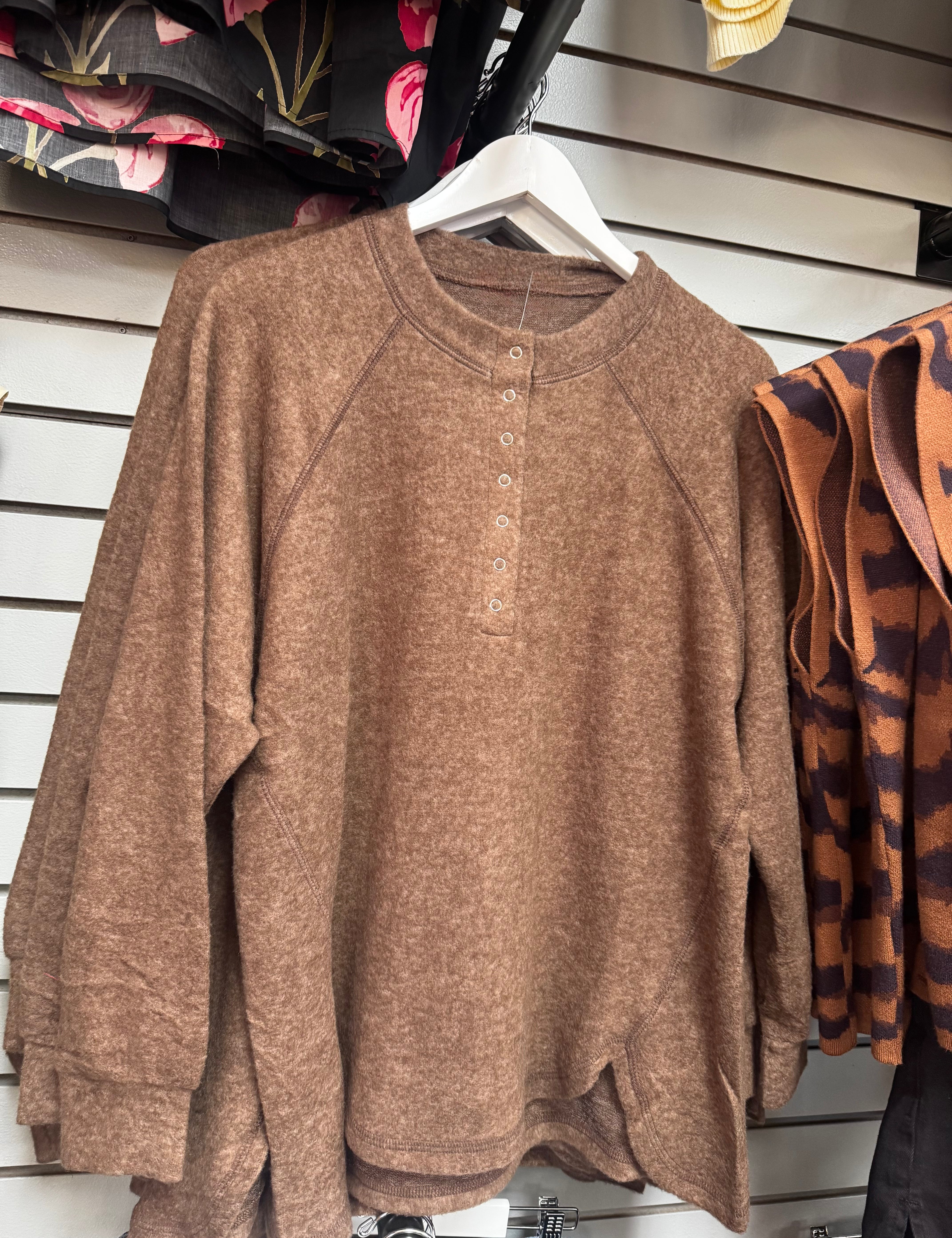 Ultra Soft Henley Sweater